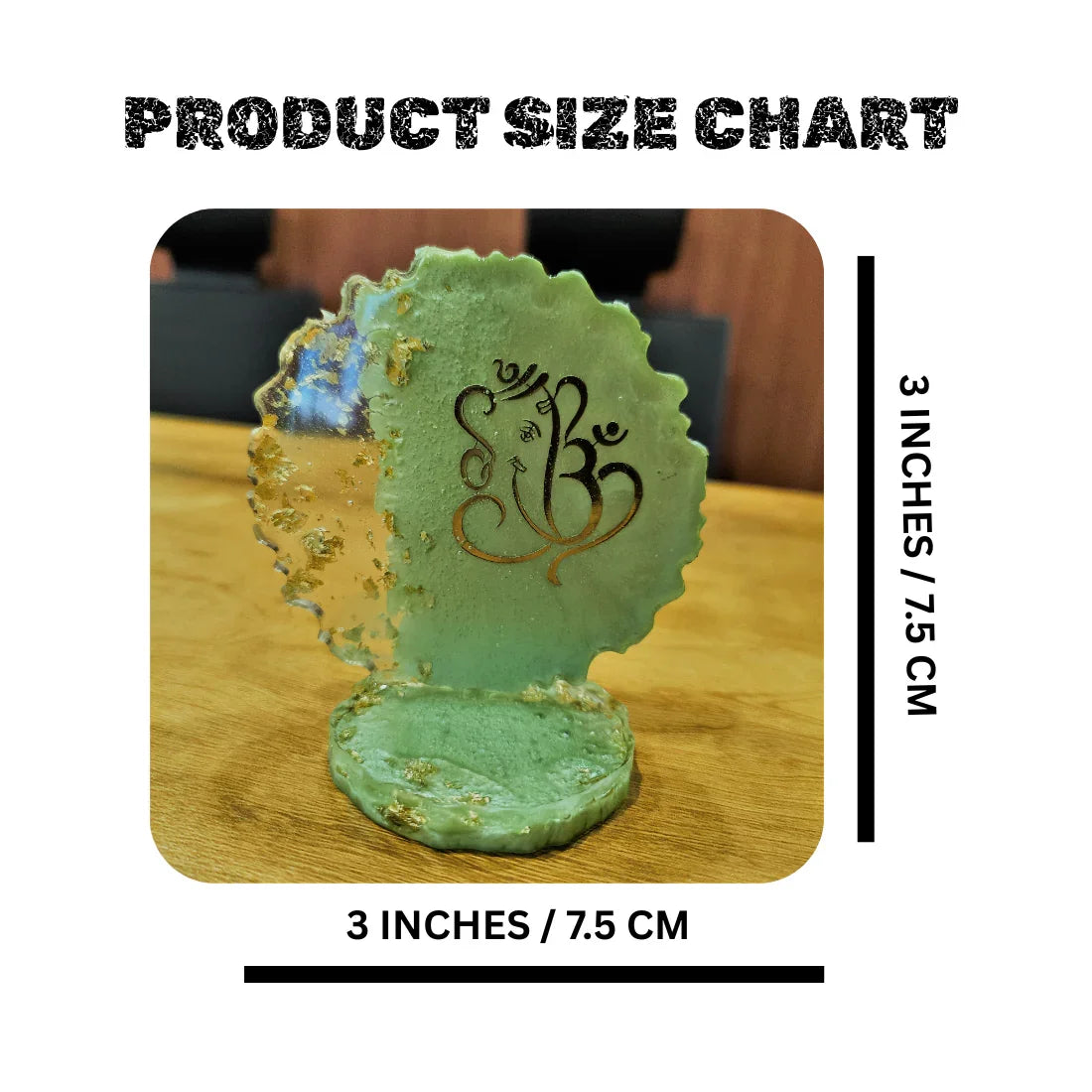 Ganapati car Dashboard Idol Resin by NANDAK DECORS