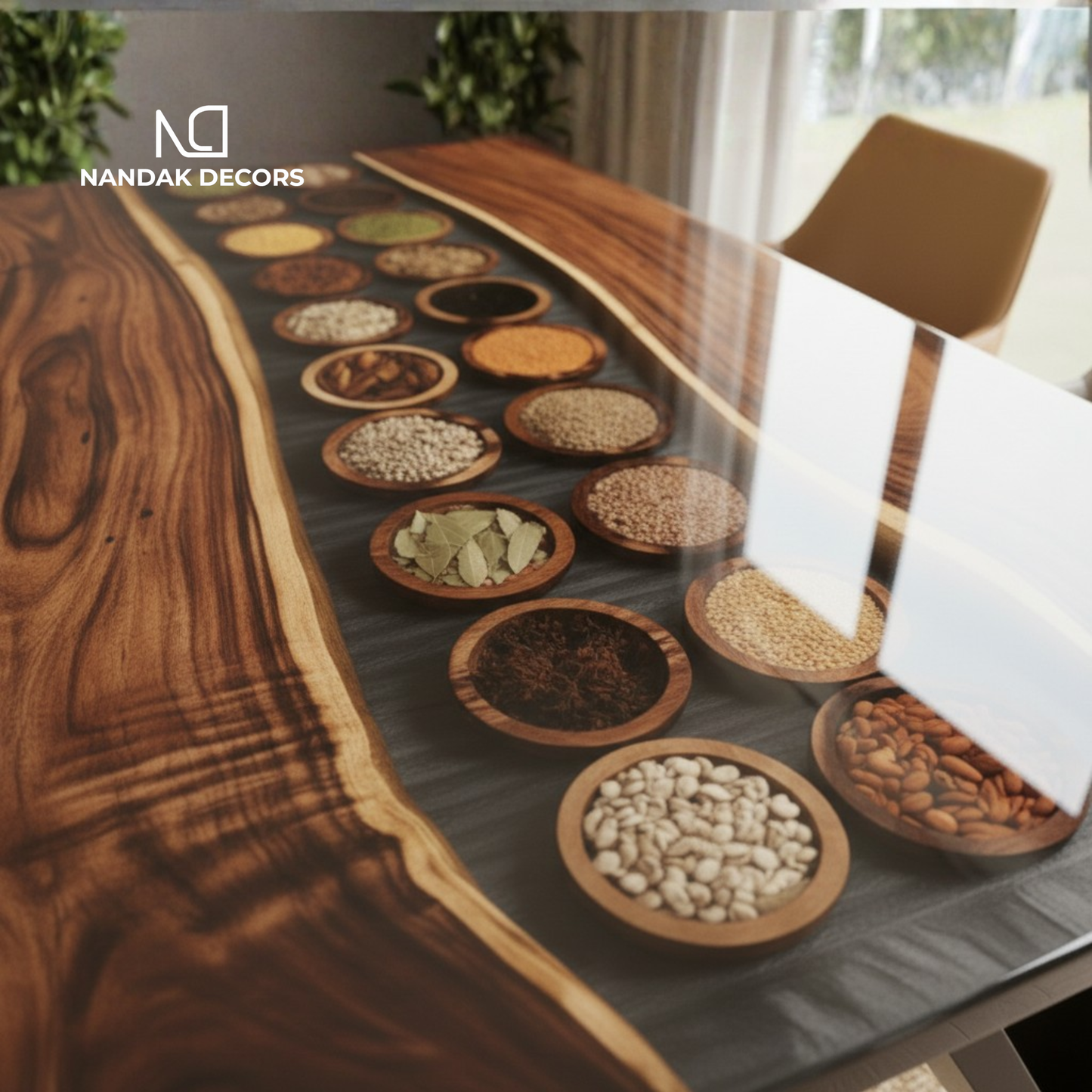 Kerala's Own Epoxy Spices Dining Table Top