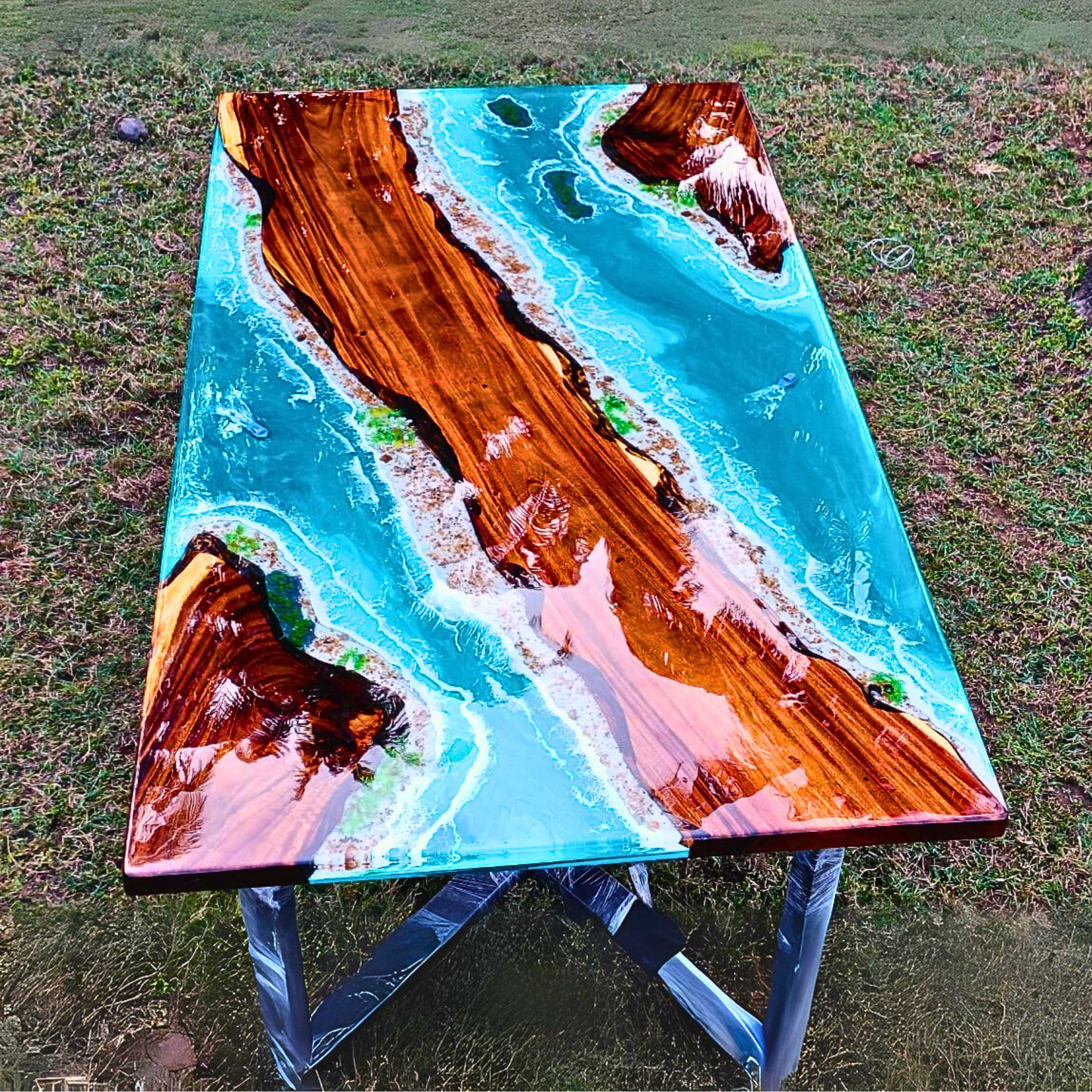 Marine Paradise Epoxy Table TopĀ byĀ NANDAK DECORS