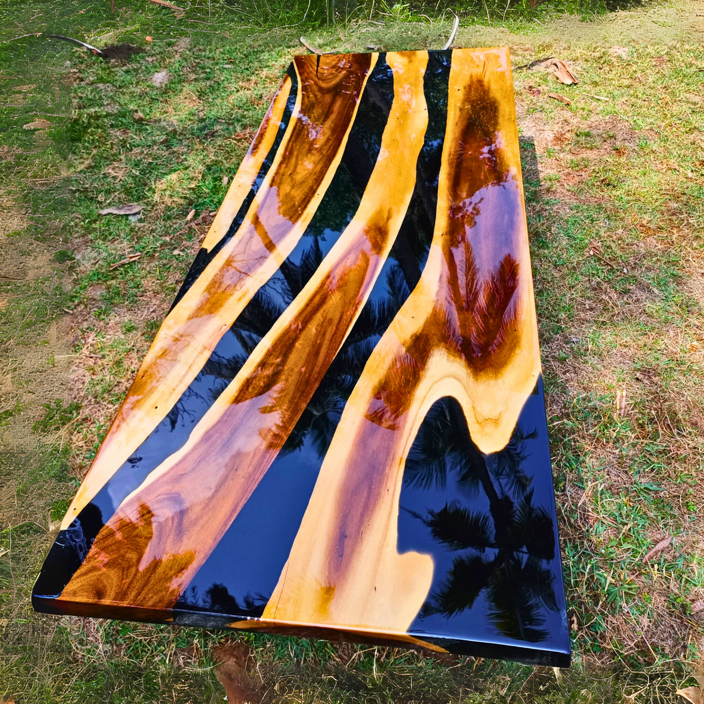 Black River Epoxy Table Top by NANDAK DECORS