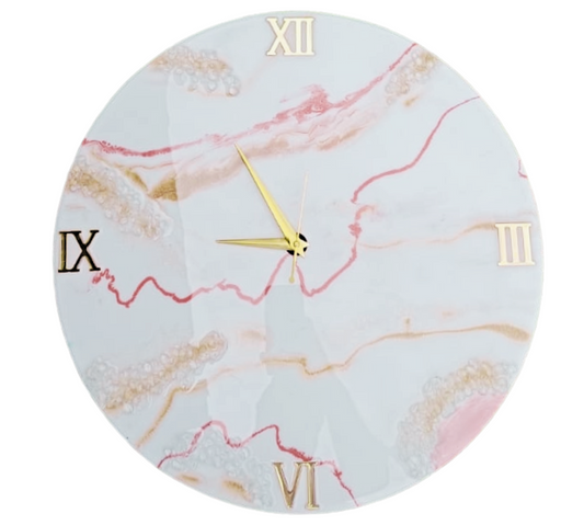 The Elite Pink Resin Wall Clock - NANDAK DECORS