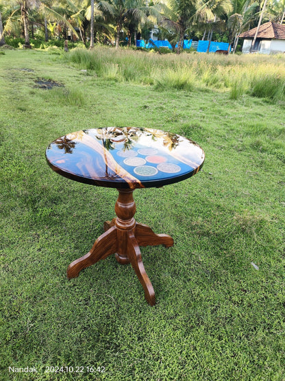 Kerala Spices Edition Epoxy Coffee Table - NANDAK DECORS