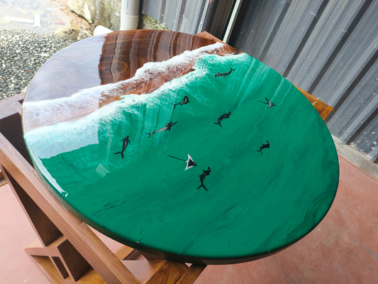 Marine Bliss Epoxy Coffee Table - NANDAK DECORS
