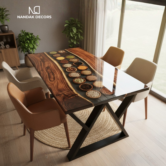 Kerala's Own Epoxy Spices Dining Table Top
