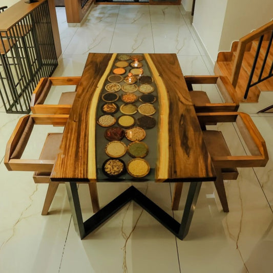 Premium Epoxy Spices Table Top by NANDAK DECORS
