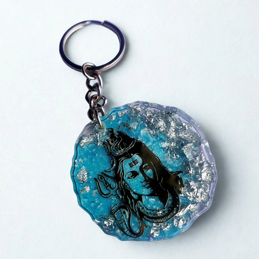 Lord Siva Resin Keychain