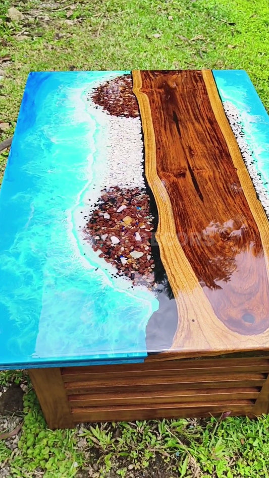 Elite Ocean Epoxy Coffee Table - NANDAK DECORS