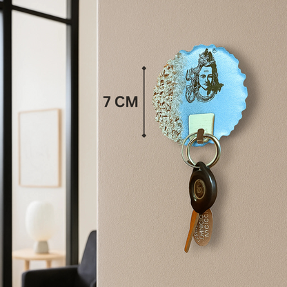 Lord Siva Resin Keychain Holder